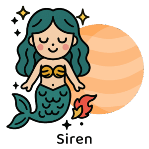 歌声で惑わす、美の象徴「セイレーン-金星」