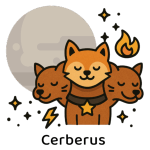 破壊と再生を司る地獄の番犬「ケルベロス- 冥王星」