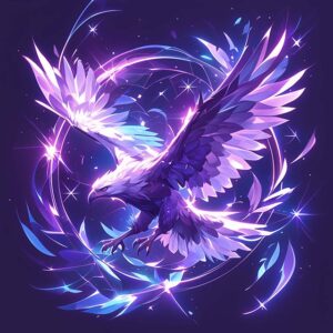 雷を呼ぶサンダーバードの神話イメージイラスト｜電撃系スーパーヒーロー鳥