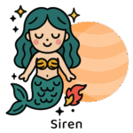 歌声で惑わす、美の象徴「セイレーン-金星」