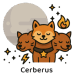 破壊と再生を司る地獄の番犬「ケルベロス- 冥王星」