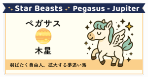 羽ばたき夢を拡げる自由の象徴「ペガサス-木星」
