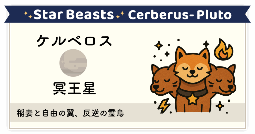 破壊と再生を司る地獄の番犬「ケルベロス-冥王星」